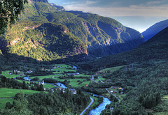 Fortun, view from the road to Sognefjellet.