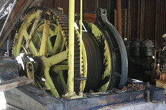 Inside the hoist shack