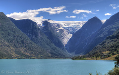 Melkevoll glacier and Oldevatnet, Olden.