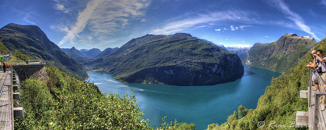 The Geirangerfjord, 180 panorama.