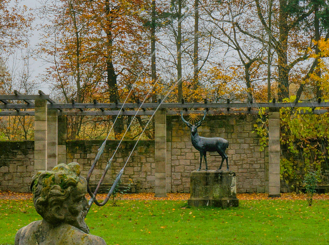 Neptun und Hubertushirsch