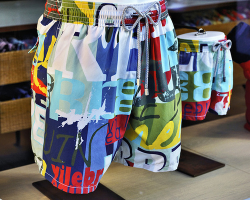 Two Pairs of Trunks – A Shop Window on Union Square, San Francisco, California