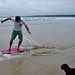 Elvis' first day at the beach