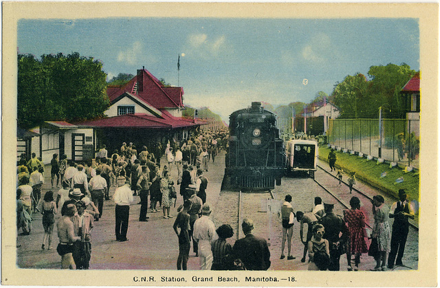 4418. C.N.R. Station, Grand Beach, Manitoba.