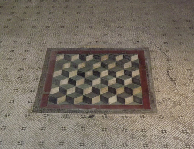 Floor Emblema in the House of the Griffins on the Palatine Hill, July 2012