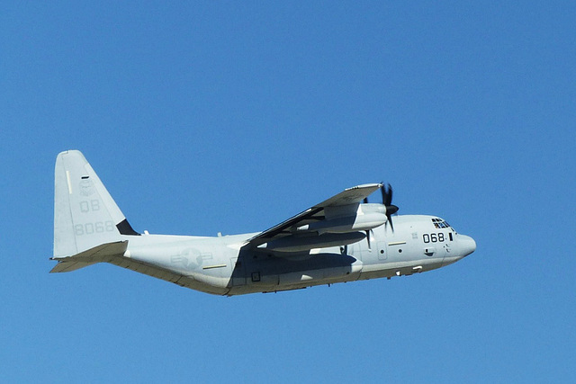USMC KC-130J departing Palm Springs - 28 October 2014