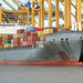 Containerschiff  Hebe in Bremerhaven