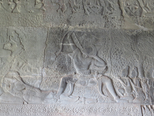 Angkor Vat. Kama et sa flèche de l'amour