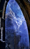 Window in derelict Chapel of Rest