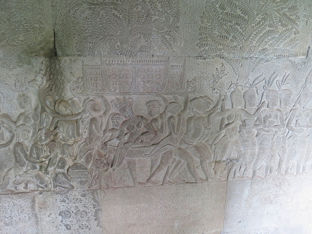 Angkor Vat, "défilé historique" : danseurs.