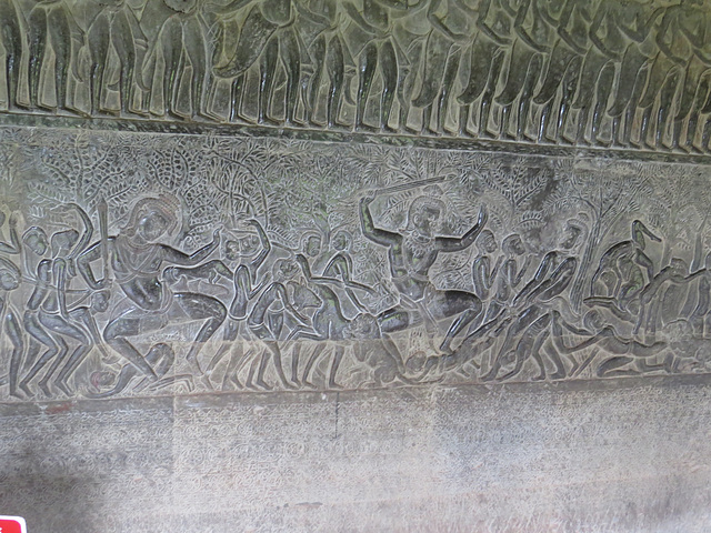 Angkor Vat, galerie "des cieux et des enfers" : les méchants, 2