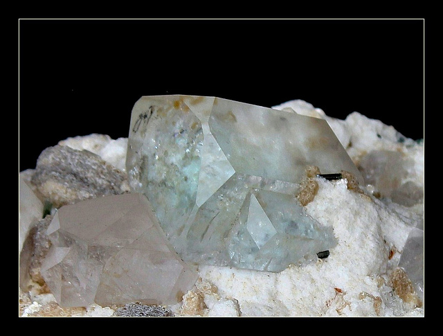 Béryl Aigue-marine et quartz- Pakistan