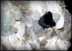 Tourmaline bleue et Quartz -Pakistan