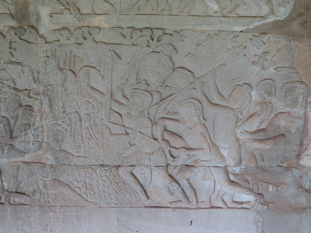 Angkor Vat, galerie "des cieux et des enfers" : les supplices, 1