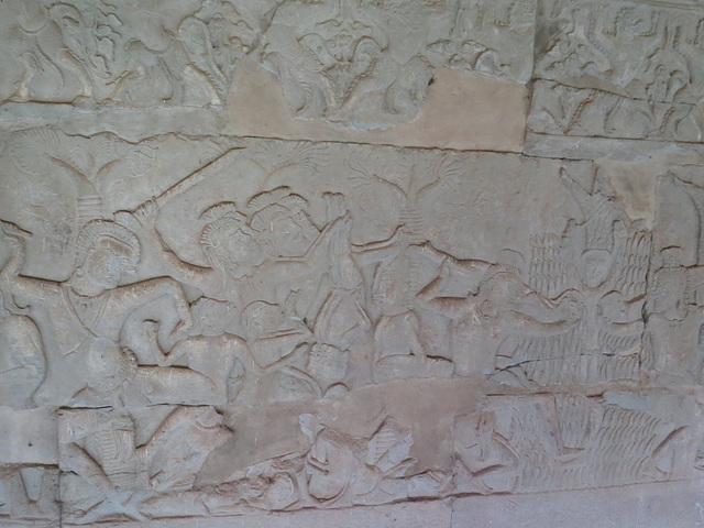 Angkor Vat, galerie "des cieux et des enfers" : les supplices, 3