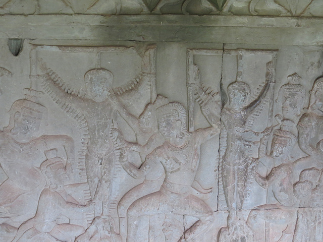 Angkor Vat, galerie "des cieux et des enfers" : les supplices, 4