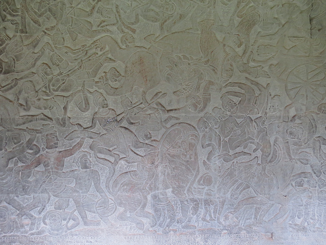 Angkor Vat, "La victoire de Vishnu sur les Asuras", 2