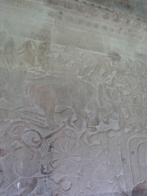 Angkor Vat, "La victoire de Vishnu sur les Asuras", 4