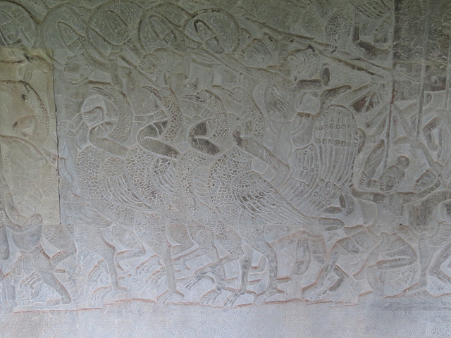 Angkor Vat, "La victoire de Vishnu sur les Asuras", 5