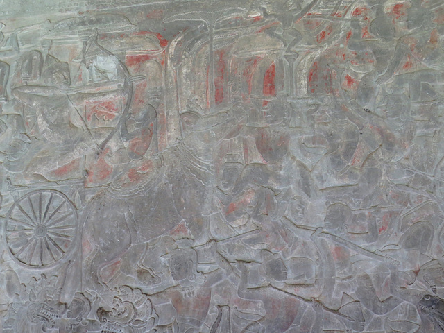 Angkor Vat : "Le combat des Asuras et de Devas".