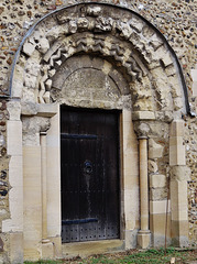 felsted church, essex, c12 doorway