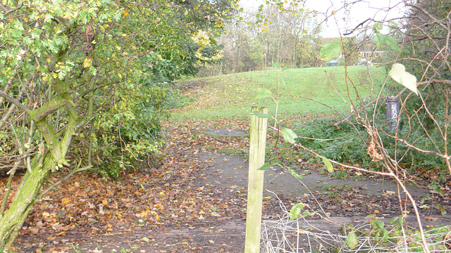 the cut through to the Hilly from the field