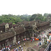 Angkor Vat : vue depuis la 1e enceinte.
