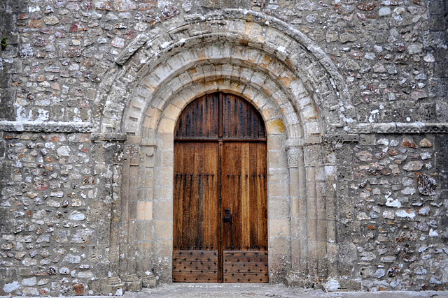 Portail de l'église de Tollevast