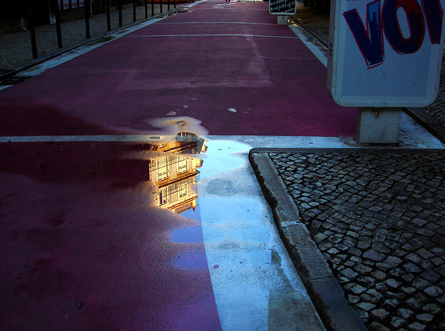 Pink Street after rain