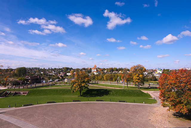 Mir — Blick auf die Siedlung vom Schlossturm