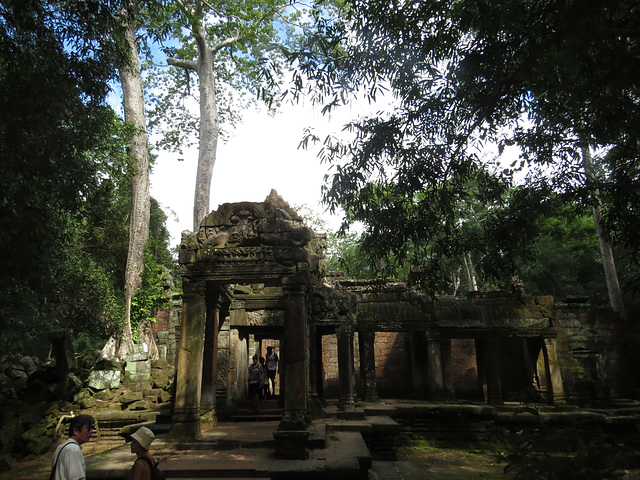 Ta Prohm : gopura ouest de la 4e enceinte.