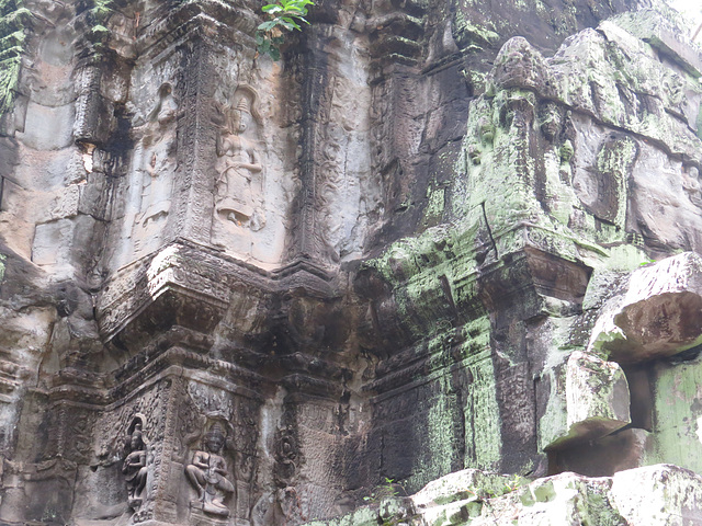 Ta Prohm : décoration murale, 2