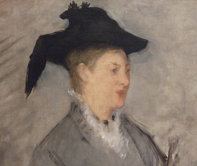 Detail of Madame Edouard Manet by Manet in the Metropolitan Museum of Art, March 2011