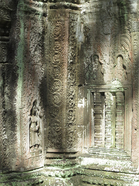 Ta Prohm : décoration murale, 3