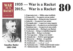 (EO) — “War is a Racket“ 80-jara kaj 80-lingve
