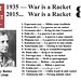 (EO) — “War is a Racket“ 80-jara kaj 80-lingve