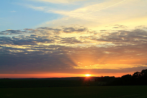 dernière lueur du soir