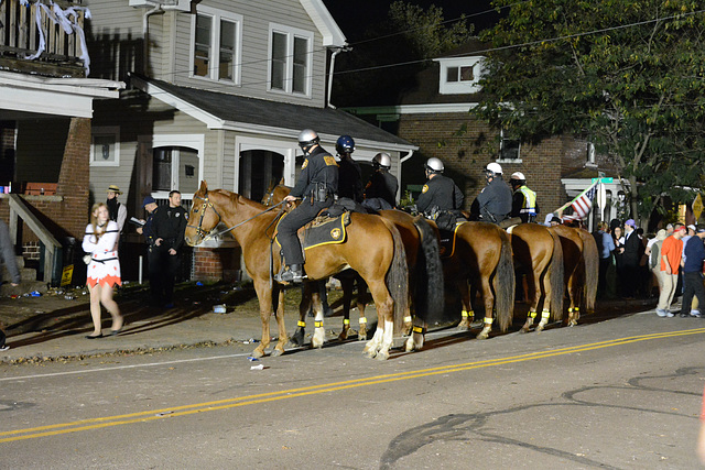 Police kept order, mostly