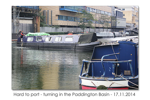 Turning in the Paddington Basin - London - 17.11.2014