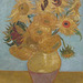 Detail of Sunflowers by Van Gogh in the Philadelphia Museum of Art, August 2009