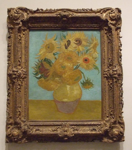 Sunflowers by Van Gogh in the Philadelphia Museum of Art, August 2009