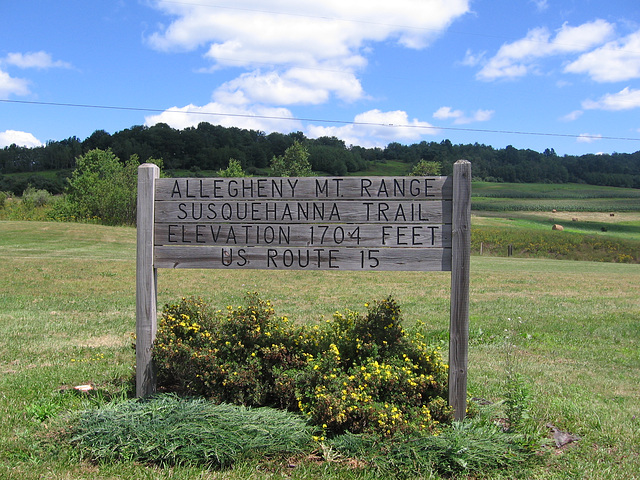 Sign Across the Road from the Fry Brothers Turkey Ranch Restaurant, Trout Run, Pa., 2006