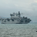 Amphibious Assault/Helicopter Landing ship HMS Ocean (L12) in Weymouth Bay