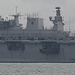 Amphibious Assault/Helicopter Landing ship HMS Ocean (L12) in Weymouth Bay