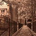 Church Walk in sepia