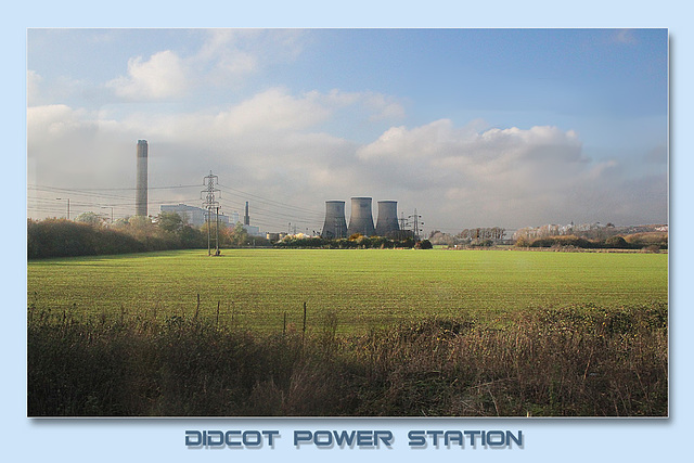 Didcot Power Station - photographed from a train - 19.11.2014