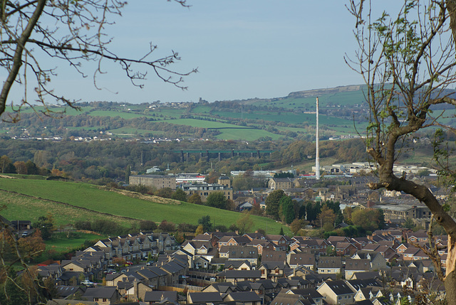 Glossop from Derbyshire Level