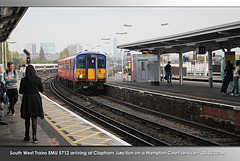 South West Trains EMU 5712 - Clapham Junction - 30.10.2014