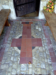 Church of St Laurence, Seale - entrance porch floor