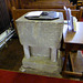 Church of St Laurence, Seale - the font